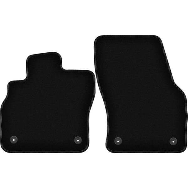 Wielganizator Tappetini Anteriori In Velluto Per Audi Q3 Ii F3 (2018-, Suv) Neri, Set 2 Pz, Con Fissaggi-image