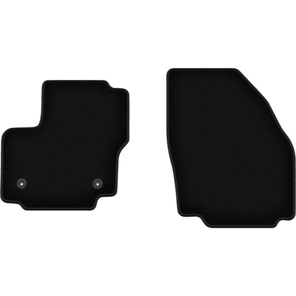 Wielganizator Tappetini Anteriori In Velluto Per Ford S-MAX MK1 Fl (2012-2015, 7 Posti) Neri, Set 2 Pz, Con Fissaggi-image