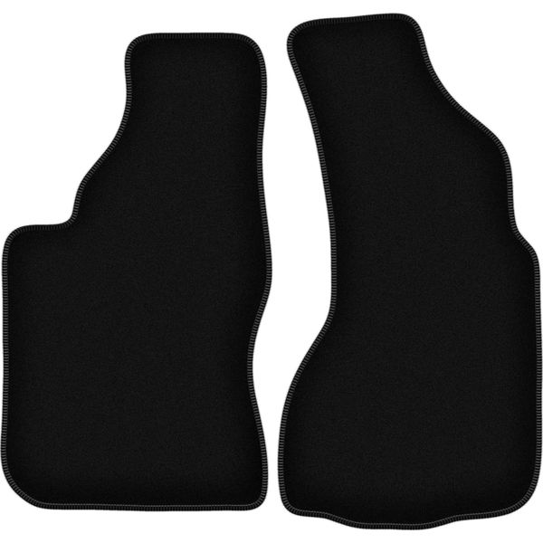 Wielganizator Tappetini Anteriori In Velluto Per Audi V8 (1988-1993, Berlina) Neri, Set 2 Pz, Con Fissaggi-image