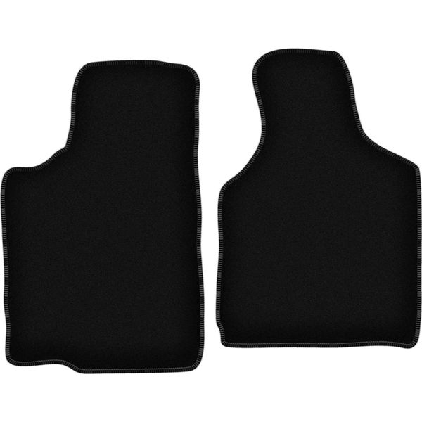 Wielganizator Tappetini Anteriori In Velluto Per Mazda MX-6 I (1988-1992, Coupé) Neri, Set 2 Pz, Con Fissaggi-image