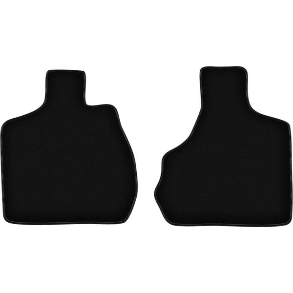 Wielganizator Tappetini Anteriori In Velluto Per Chrysler Town&Country Iv (2000-2008, 7 Persone) Neri, Set 2 Pz, Con Fissaggi-image