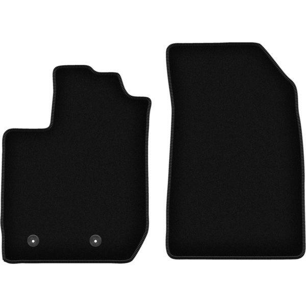 Wielganizator Tappetini Anteriori In Velluto Per Dacia Duster Ii 4WD (2018-, Suv) Neri, Set 2 Pz, Con Fissaggi-image
