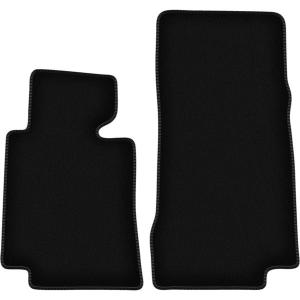Wielganizator Tappetini Anteriori In Velluto Per Bmw 8 E31 (1988-1999, Coupé) Neri, Set 2 Pz, Con Fissaggi-image