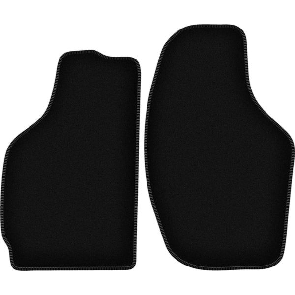 Wielganizator Tappetini Anteriori In Velluto Per Daewoo Tico (1996-2001, Hatchback) Neri, Set 2 Pz, Con Fissaggi-image
