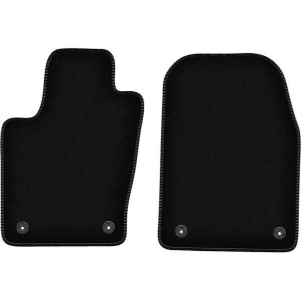 Wielganizator Tappetini Anteriori In Velluto Per Dodge Durango Iii Fl (2013-2020, Suv) Neri, Set 2 Pz, Con Fissaggi-image