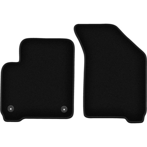 Wielganizator Tappetini Anteriori In Velluto Per Fiat Freemont (2011-2016, 7 Persone) Neri, Set 2 Pz, Con Fissaggi-image