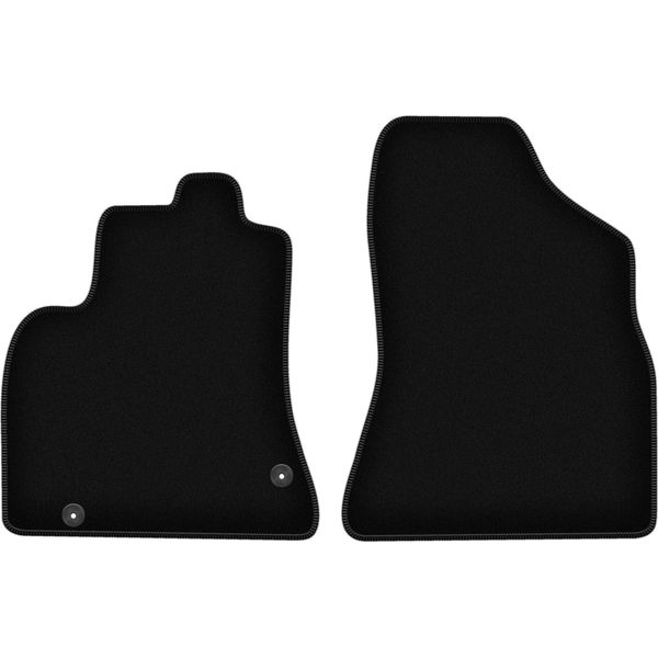 Wielganizator Tappetini Anteriori In Velluto Per Citroen Berlingo Ii (2008-2018, Multispazio) Neri, Set 2 Pz, Con Fissaggi-image