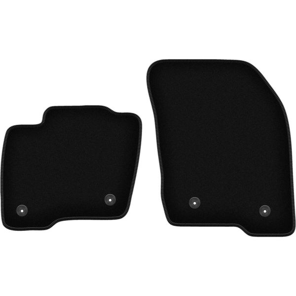 Wielganizator Tappetini Anteriori In Velluto Per Ford S-MAX MK2 (2015-, 7 Persone) Neri, Set 2 Pz, Con Fissaggi-image