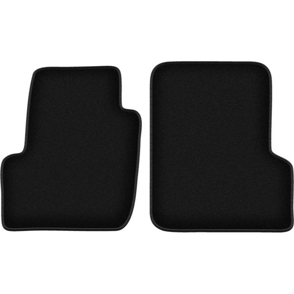 Wielganizator Tappetini Anteriori In Velluto Per Jeep Wrangler Tj (1996-2006, Suv) Neri, Set 2 Pz, Con Fissaggi-image