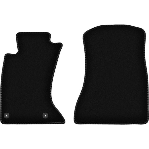 Wielganizator Tappetini Anteriori In Velluto Per Lexus Is Ii 4WD (2005-2013, Berlina) Neri, Set 2 Pz, Con Fissaggi-image