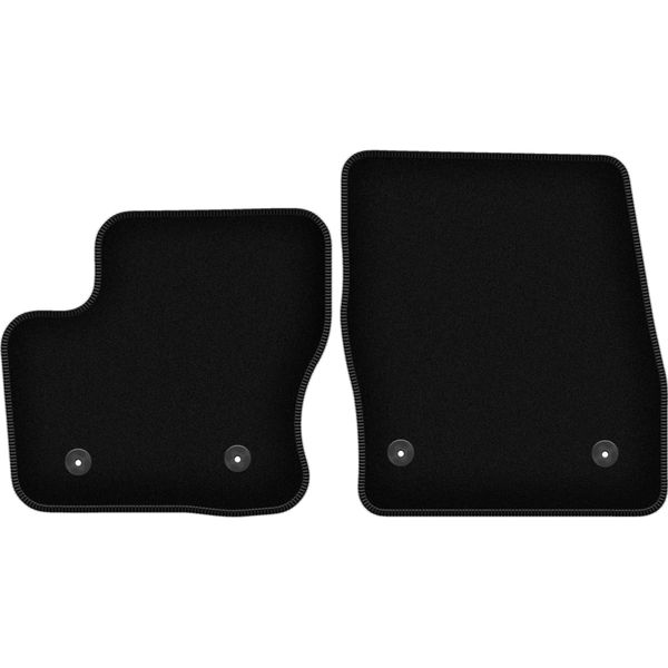Wielganizator Tappetini Anteriori In Velluto Per Ford Transit Connect Fl (2017-, Furgone) Neri, Set 2 Pz, Con Fissaggi-image