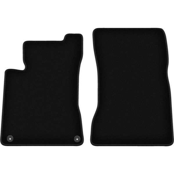 Wielganizator Tappetini Anteriori In Velluto Per Mercedes A W177 (2018-, Hatchback, Berlina) Neri, Set 2 Pz, Con Fissaggi-image