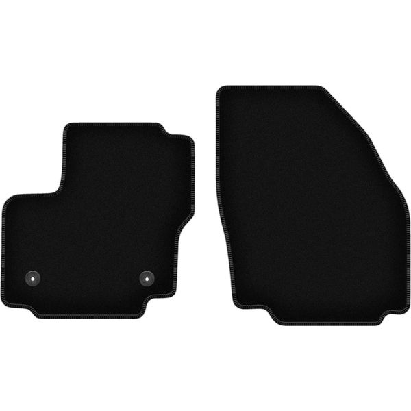 Wielganizator Tappetini Anteriori In Velluto Per Ford Galaxy MK2 (2012-2015, Minivan) Neri, Set 2 Pz, Con Fissaggi-image