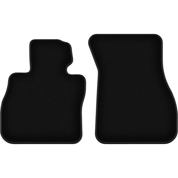 Wielganizator Tappetini Anteriori In Velluto Per Bmw 1 F40 (2019-, Hatchback) Neri, Set 2 Pz, Con Fissaggi-image