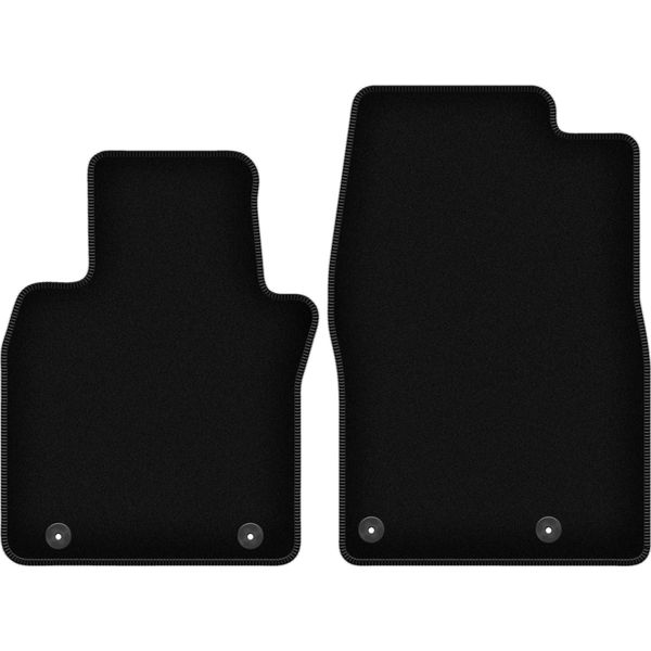 Wielganizator Tappetini Anteriori In Velluto Per Mazda CX30 / CX-30 (2019-, Crossover) Neri, Set 2 Pz, Con Fissaggi-image