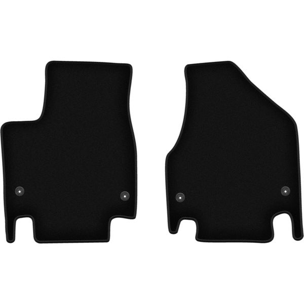 Wielganizator Tappetini Anteriori In Velluto Per Chrysler Pacifica Ru (2016-, Minivan) Neri, Set 2 Pz, Con Fissaggi-image