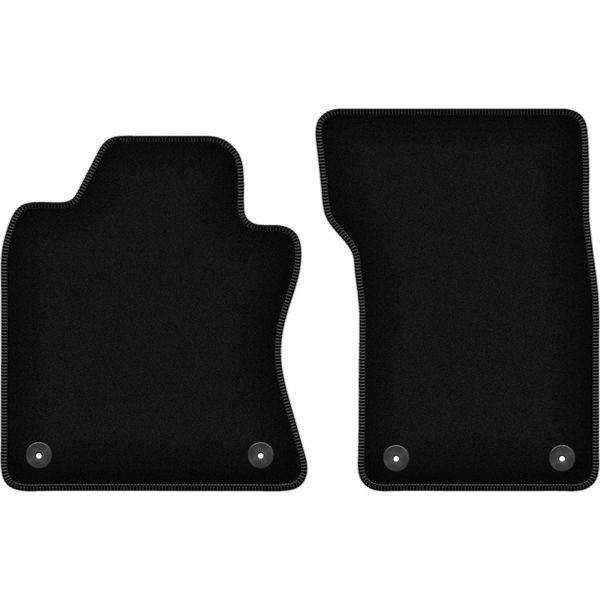 Wielganizator Tappetini Anteriori In Velluto Per Infiniti Q50 (2013-, Berlina) Neri, Set 2 Pz, Con Fissaggi-image