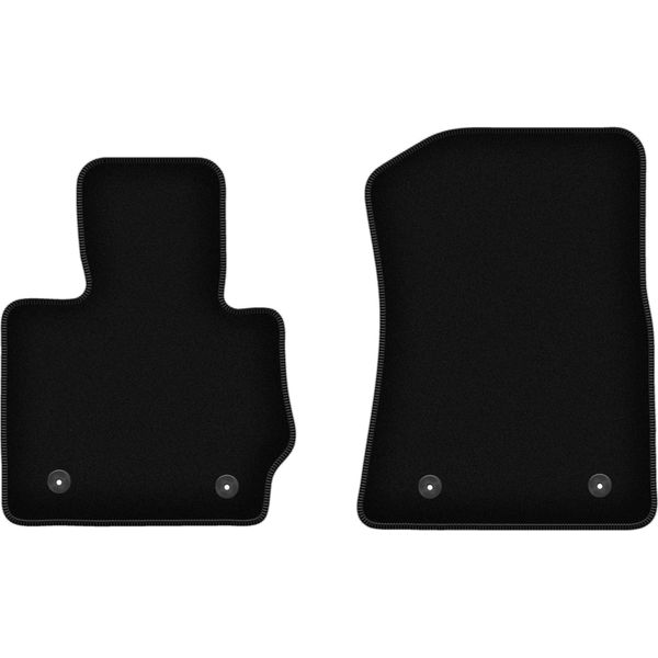 Wielganizator Tappetini Anteriori In Velluto Per Bmw X3 F25 (2010-2017, Suv) Neri, Set 2 Pz, Con Fissaggi-image