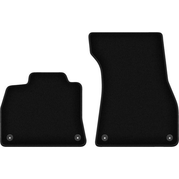 Wielganizator Tappetini Anteriori In Velluto Per Audi E-Tron (2018-, Suv) Neri, Set 2 Pz, Con Fissaggi-image