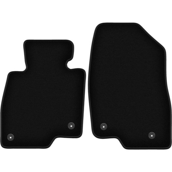 Wielganizator Tappetini Anteriori In Velluto Per Mazda 6 Gj Iii (2012-, Station Wagon) Neri, Set 2 Pz, Con Fissaggi-image