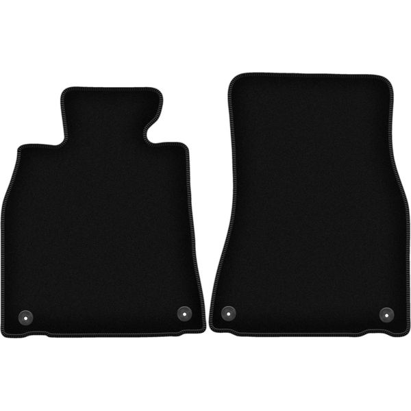 Wielganizator Tappetini Anteriori In Velluto Per Lexus Ls Iii (2000-2006, Berlina) Neri, Set 2 Pz, Con Fissaggi-image