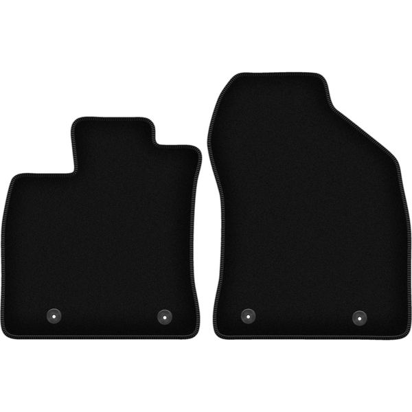 Wielganizator Tappetini Anteriori In Velluto Per Lexus Ct 200H (2010-2020, Hatchback) Neri, Set 2 Pz, Con Fissaggi-image