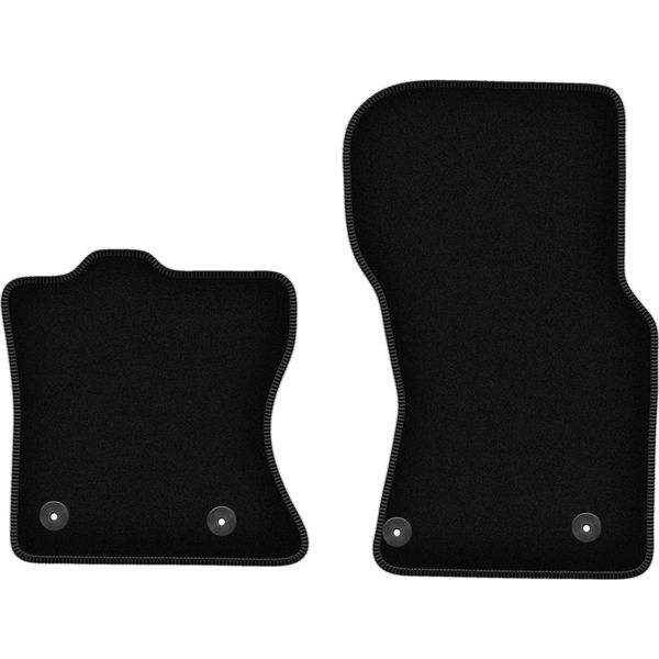 Wielganizator Tappetini Anteriori In Velluto Per Jaguar F-Pace (2016-, Suv) Neri, Set 2 Pz, Con Fissaggi-image