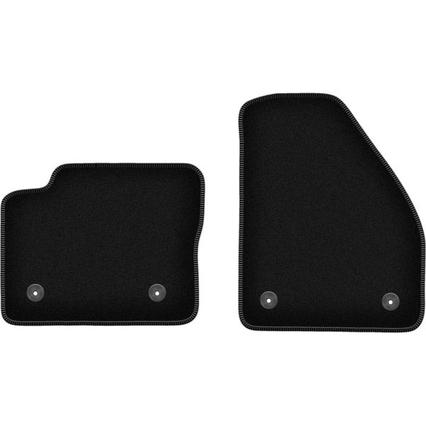 Wielganizator Tappetini Anteriori In Velluto Per Jaguar E-Pace (2017-, Suv) Neri, Set 2 Pz, Con Fissaggi-image