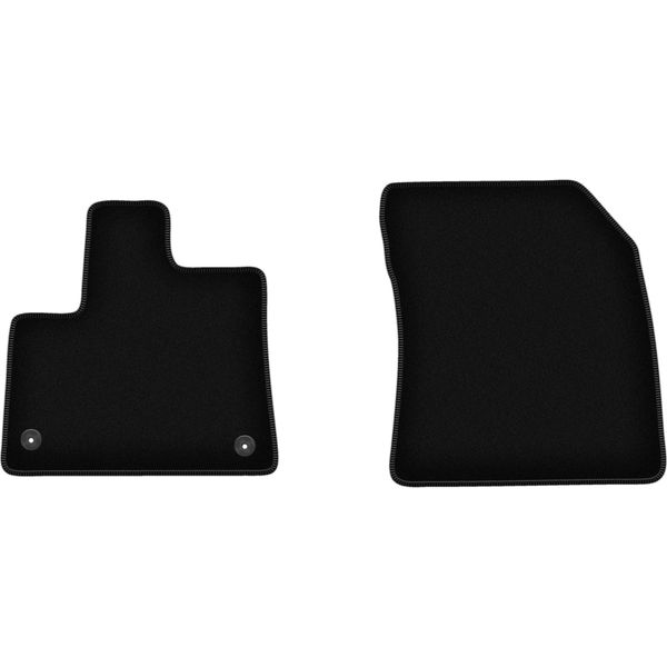 Wielganizator Tappetini Anteriori In Velluto Per Opel Combo E (2018-, 7 Persone) Neri, Set 2 Pz, Con Fissaggi-image