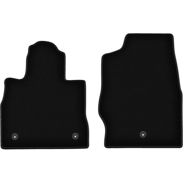 Wielganizator Tappetini Anteriori In Velluto Per Ford Explorer MK6 St-Line (2019-, Pickup) Neri, Set 2 Pz, Con Fissaggi-image
