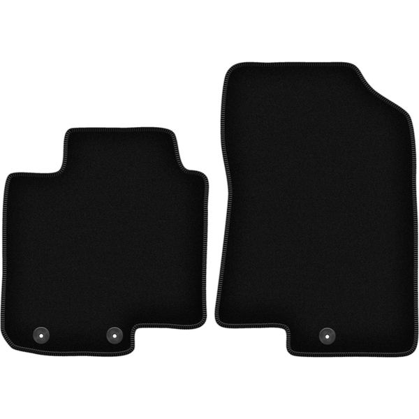 Wielganizator Tappetini Anteriori In Velluto Per Hyundai I20 Iii (2020-, Hatchback) Neri, Set 2 Pz, Con Fissaggi-image