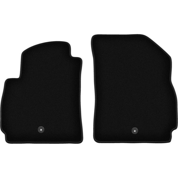 Wielganizator Tappetini Anteriori In Velluto Per Chevrolet Orlando I (2011-2015, 7 Persone) Neri, Set 2 Pz, Con Fissaggi-image