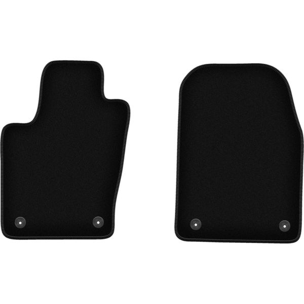 Wielganizator Tappetini Anteriori In Velluto Per Dodge Durango Iii (2010-2020, 7 Posti) Neri, Set 2 Pz, Con Fissaggi-image