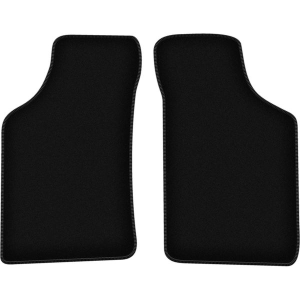 Wielganizator Tappetini Anteriori In Velluto Per Citroen Ax (1986-1998, Hatchback) Neri, Set 2 Pz, Con Fissaggi-image