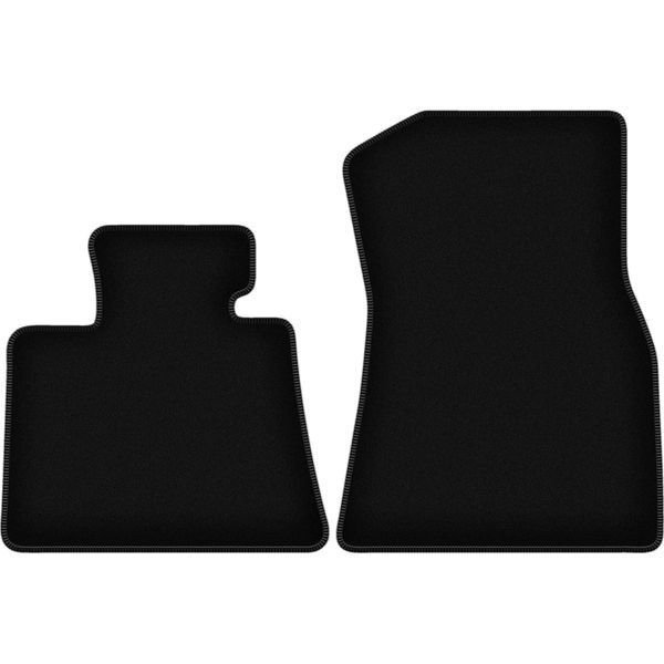 Wielganizator Tappetini Anteriori In Velluto Per Bmw X7 G07 (2018-, 5 Persone) Neri, Set 2 Pz, Con Fissaggi-image