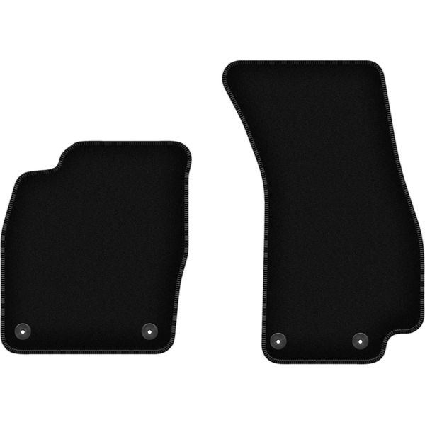 Wielganizator Tappetini Anteriori In Velluto Per Audi A8 D5 (2017-2022, Lunga) Neri, Set 2 Pz, Con Fissaggi-image