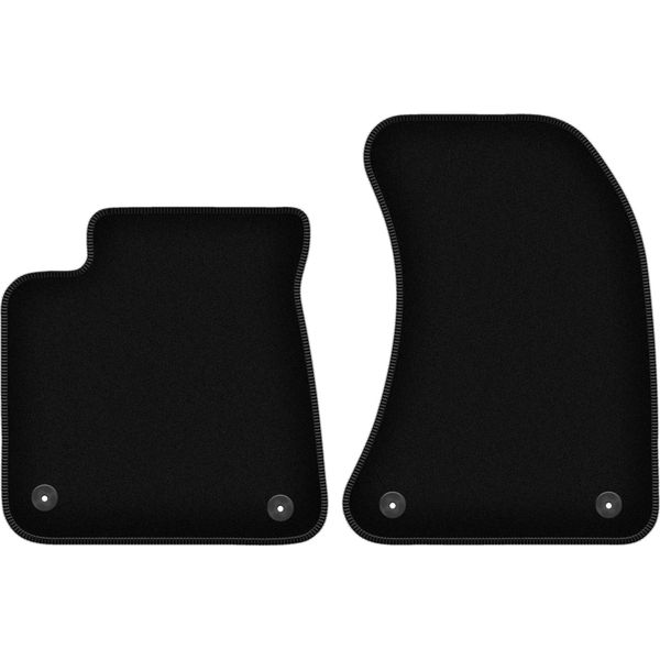 Wielganizator Tappetini Anteriori In Velluto Per Audi A8 D4 (2010-2017, Lunga) Neri, Set 2 Pz, Con Fissaggi-image