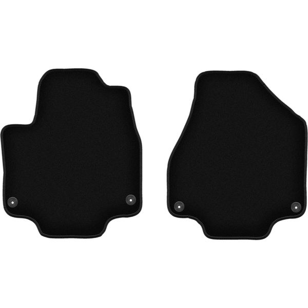 Wielganizator Tappetini Anteriori In Velluto Per Chrysler Pacifica Ii (2017-, 5 Posti) Neri, Set 2 Pz, Con Fissaggi-image