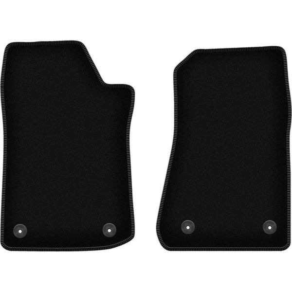 Wielganizator Tappetini Anteriori In Velluto Per Jeep Gladiator (2019-, 0) Neri, Set 2 Pz, Con Fissaggi-image