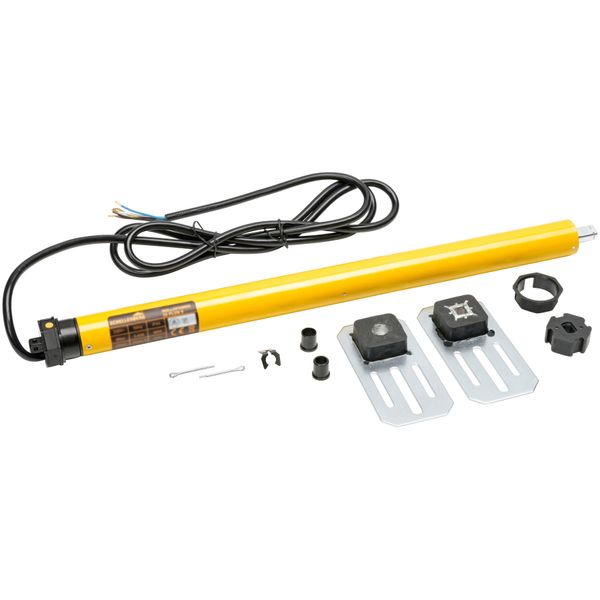 Rollladenmotor Schellenberg "Plus, Rohrmotor Mit Elektronischer Endlageneinstellung", Gelb, B:4,2Cm L:55,5Cm Ø:3,5Cm, Kunststoff, Stahl, Rollladenmotoren, Geeignet FüR 40 Mm Rollladenwelle, Mini, 10 Nm, Zugkraft 25 Kg-image