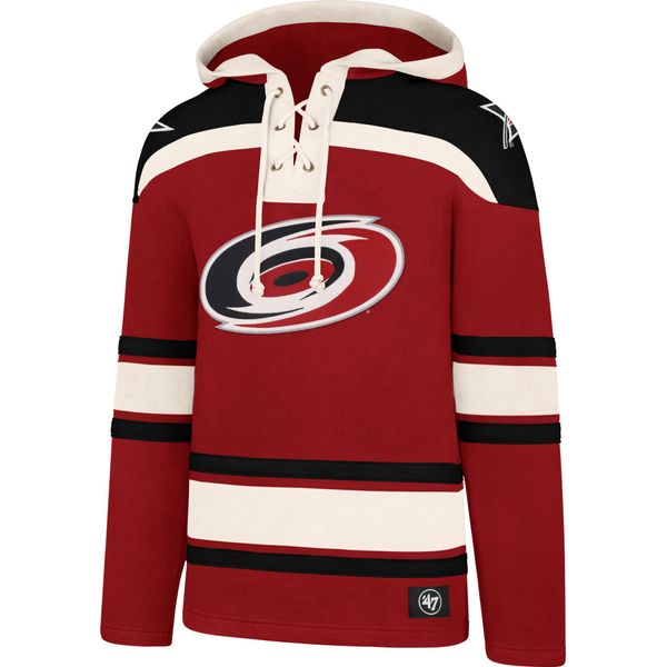 Nhl Carolina Hurricanes Felpa Con Cappuccio Lacer (Rosso) Xl-image