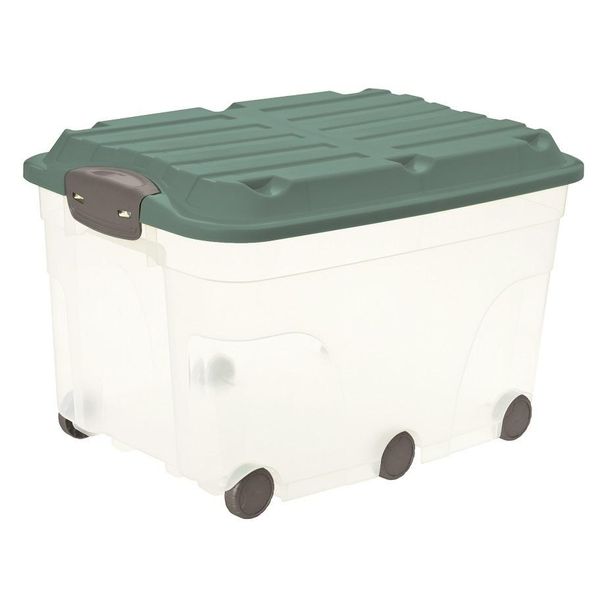 Scatola Per Rotoli Con Coperchio 57 L Roller 6, Colore:Verde Vischio-image