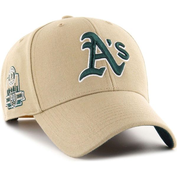 47 Brand Snapback Cap - Sure Shot Oakland Athletics Khaki-image