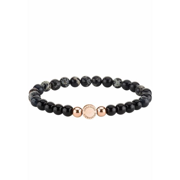 Armband Liebeskind Berlin "Schmuck Geschenk Armkette Zugarmband", Rosa (Schwarz, RoséGoldfarben, Grau, Schwarz, Grau), ArmbäNder, Damen, 17Cm, Edelstahl Polyurethan, Edelstahl, Polyurethan, Armband, Mit Edelsteinen-image