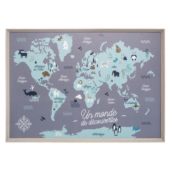 Mappamondo In Cartone Per Bambini 50X70 Cm - Atmosphera CréAteur D'intéRieur-image