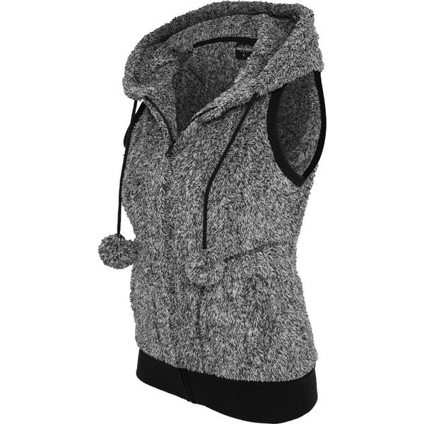 Urban Classics Gilet Da Donna Gilet Da Donna In Tessuto Melange Nero/Bianco-S-image