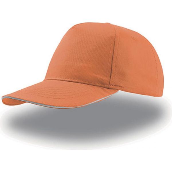 Atlantis | Start Five Sandwich Cap / Berretto / Cappello - Colore: Arancione/Bianco - Taglia: Unica-image