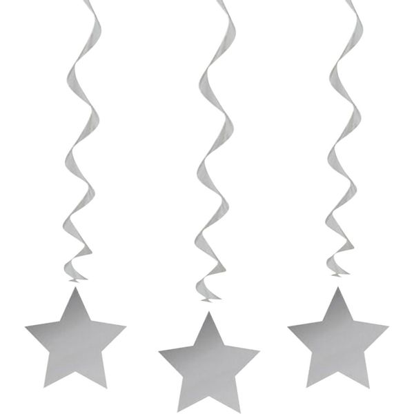 Decorazione A Spirale Unica Per Feste (3 Pezzi) SG11126 (Taglia Unica) (Bianco)-image