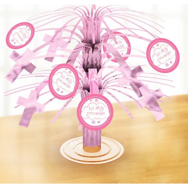 Decorazione Da Tavolo Per La Comunione Amscan. SG12860 (Taglia Unica) (Rosa)-image