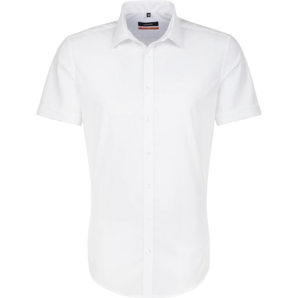 Seidensticker Business Camicia Da Uomo Manica Corta Kent Slim-Fit Bianco 41-image